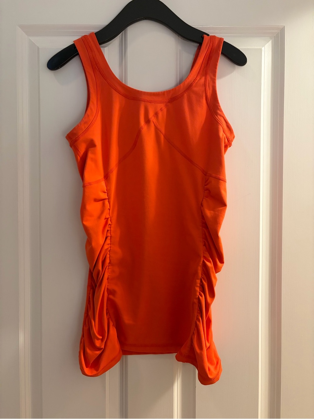 KiraGrace Orange Ruched Tank